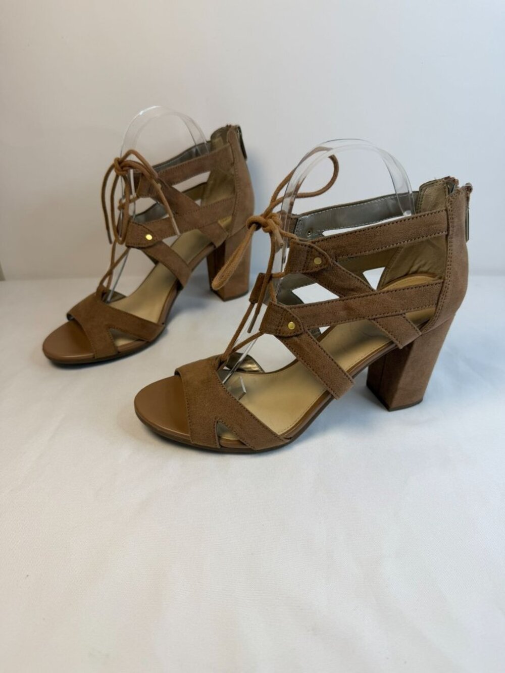 Circus By Sam Edelman Amelia Sandals Womens Size 8.5M Brown Gladiator Block Heel